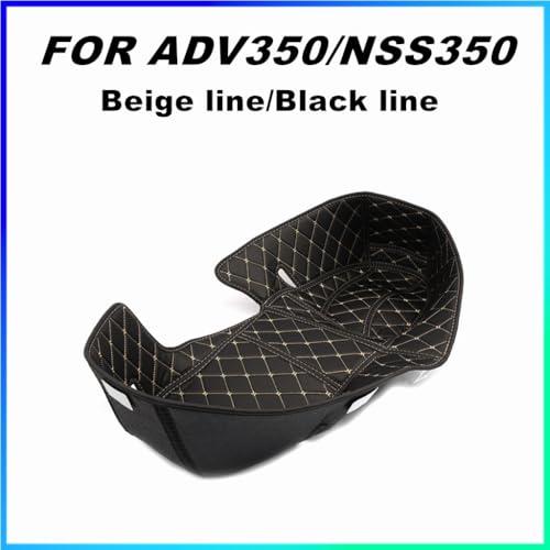 Doublure de coussin de siège de moto finition premium Black line
