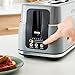 Morphy Richards Signature Matte 4 Slice Toaster, 2 Long Slot Design, Variable Browning, Cancel, Defrost, Reheat, Removable Crumb Tray, 1750W, Grey, 245705