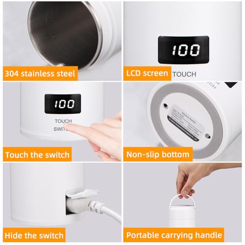 Tasse de chauffage rapide électrique 380ml pour thé et café