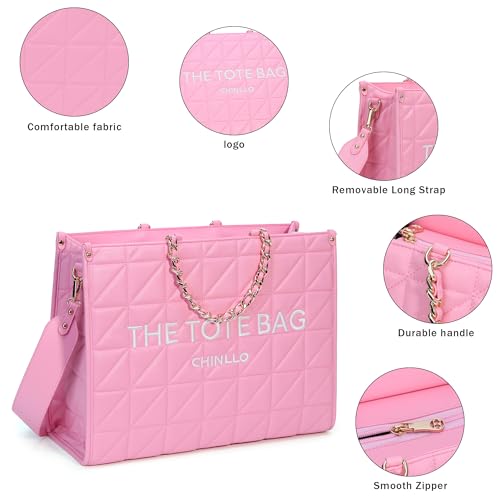 Image of Chinllo Laptop Tote Bag for Women Top Handle Satchel Purse and Handbags Work Compartment with Shoulder Strap