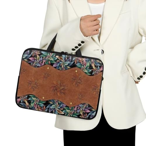 Funda para laptop para mujer con asa y cierre 17 pulgadas miniatura 4