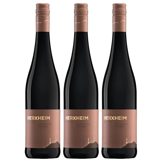 Winzergenossenschaft Herxheim am Berg Dornfelder QbA feinherb Rotwein rot Deutschland inkl. FeinWert E-Book (3 x 0.75 l)