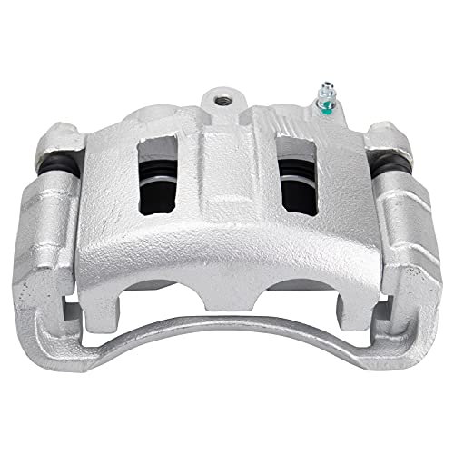 Image of TRQ Front Driver and Passenger Side Brake Caliper Set Caliper Brackets Hardware Compatible with 98-05 Chevrolet Blazer 98-03 Chevrolet S10 4WD 04 S10 98-01 GMC Jimmy 98-03 GMC Sonoma 4WD