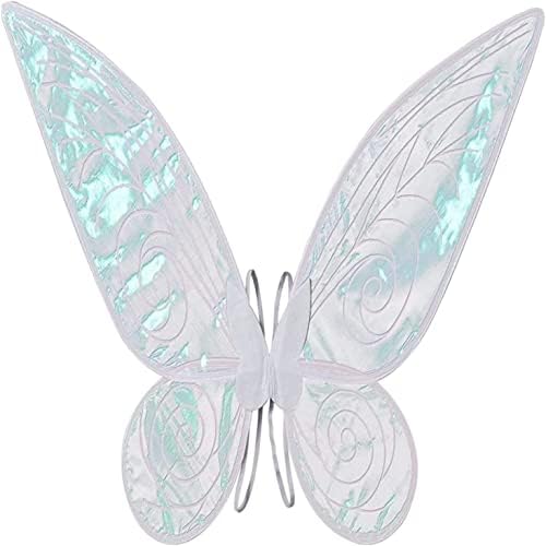 2 PCS Fairy Wings Costume Fairy Angel Wings Fancy Dress Up Child's Fairy Wings Butterfly Angel Glitter for Kids Butterfly Wings with Elastic Shoulder Straps Kids Masquerade Party Cosplay Props