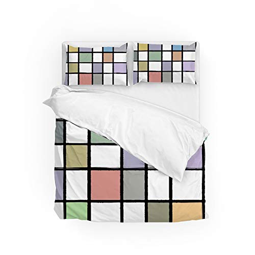 Parure de lit multicolore géométrique pour illuminer votre chambre parentale - 2