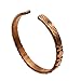 Healing Lama™ Hand Forged 100% Copper Bracelet. Unisex, Made with Solid and High Gauge Pure Copper (Carved)