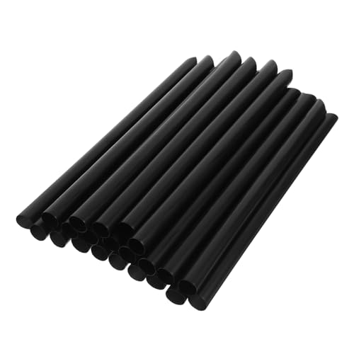 100 pitillos desechables negros 11mm diámetro 19cm miniatura 1