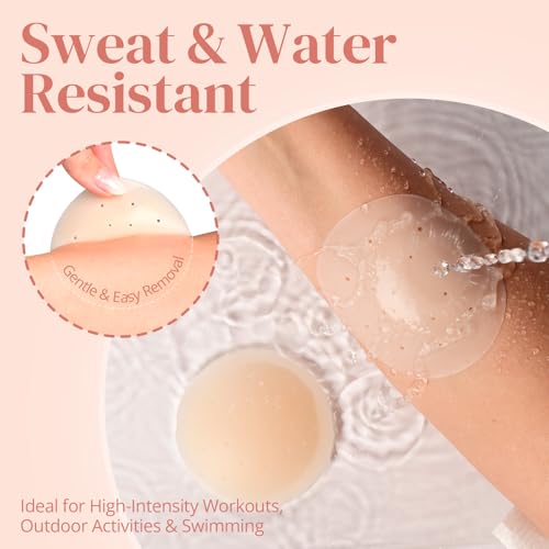 BARE & BASIC Reusable Nipple Covers for Women – Silicone Pasties, Adhesive Nip Covers Reusable, Pasties Cover with Travel Bag4