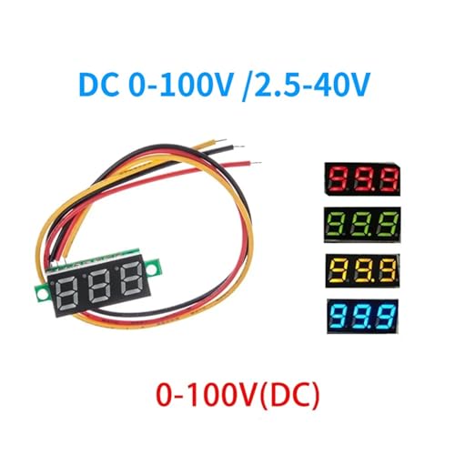 Voltmètre numérique mini LED rouge 0.28 pouce pour surveillance tension - 4