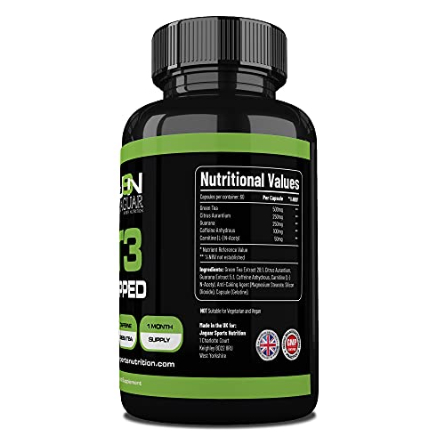 jaguar sports nutrition JSN T3 Ripped Extreme Fat Burner (60 CAPS) ECA - Image 3