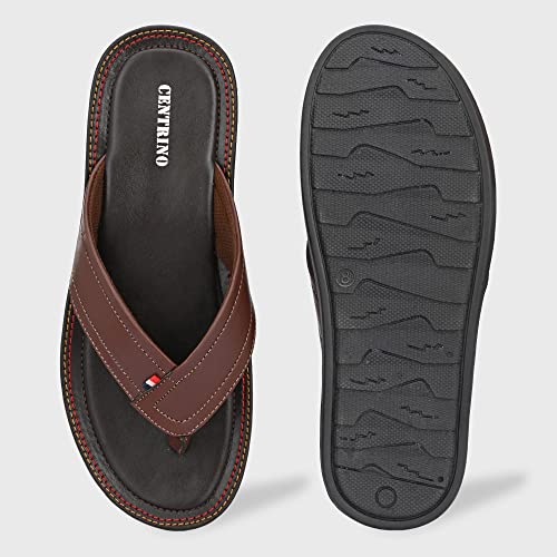 Image of Centrino Men's Slipper |Flip-Flop Slippers | Luxurious Comfort Every Step | Slip-On Ease, Minimalist Design | Perfect for Beach Days, Poolside Lounging, and Casual Wear (1302)
