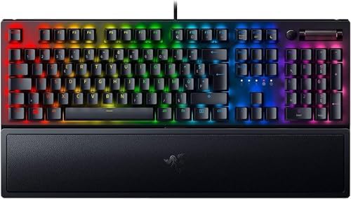 Razer BlackWidow V3 (Green Switch) - Clavier de Jeu mécanique Filaire avec éclairage RGB (Switchs mécaniques Verts Razer) Clavier AZERTY - Noir