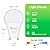 JIANGSILING GU24 Led Light Bulb, 9W(60W Equivalent), 5000K Daylight, A19 Shape GU24 Light Bulb, 800 Lumens GU24 Led Bulbs, CRI 85, Non-Dimmable ETL Listed(2-Pack)