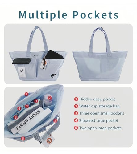 Bolso Tote de trabajo para mujeres, grande y ligero miniatura 3