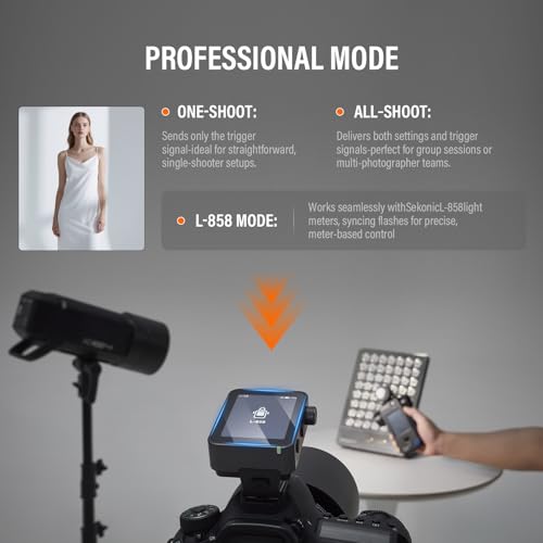 Godox X3 Pro C (2026) TTL Flash Trigger for Canon—2.4GHz LCD Touchscreen Wireless Transmitter with Bluetooth & APP Control,Fast Charging,Shutter Control for Photography — view 3