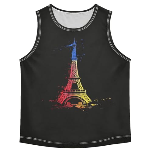 Boys Tank Top Shirts Mexican Style Capybara Sugar Skull Sleeveless T-Shirts Crew Neck for Kids Clothing Children