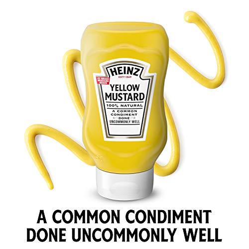 Image of Heinz 100% Natural Yellow Mustard (12 ct Pack, 8 oz Bottles)