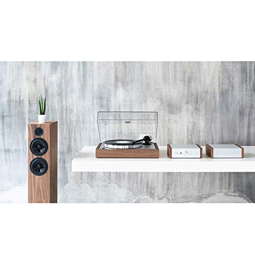 Tourne-Disque Tourne-Disque À Entraînement par Courroie 33/45 Vitesses Bois Matériel Enregistreur Marron - Image 6