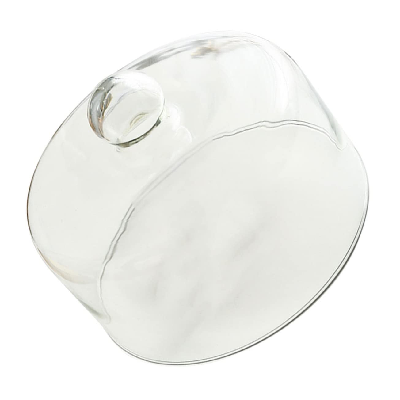 Cloche à Gateau en Verre Transparent, pour Dessert Couvercle Alimentaire
