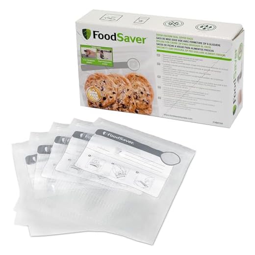 FoodSaver 26 bolsas de envasado al vacío reutilizables con cierre hermético | Sin BPA (950 ml)