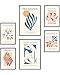 Produktbild Heimlich® Premium Poster Set OHNE Bilderrahmen | Stilvolles Set mit passenden Bilder als Wohnzimmer Deko | 2 x DIN A3 & 4 x DIN A4 - ca. 30x42 & 21x30 | » Abstrakt Matisse Modern «
