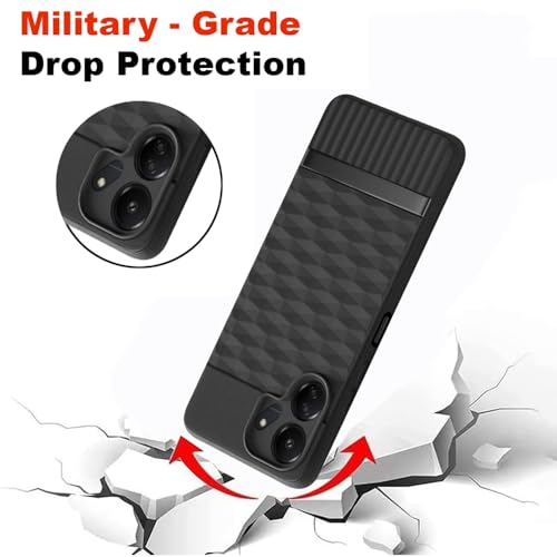 Image of Shockproof Case for Mi Redmi 13C 4G / Poco C65 4G | Full Camera Protection | TPU Flexible Back Cover for Mi Redmi 13C 4G / Poco C65 4G (Matte Black)