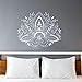 Mandala Sticker Mural Vinyle Floral Autocollant Mural Boho Décoration Yoga Studio Mur Lotus Mur Art Boho Style Chambre Salle De Méditation 57X68Cm