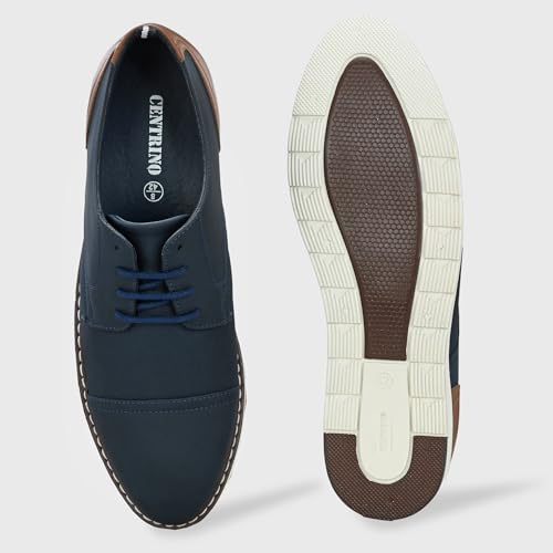 Image of Centrino Derby Formal Shoes for Men | Shoes for Man Stylish | Lace-Up with Cushioned Insole | Lightweight Comfortable Leather | Mens Formal Shoes for Office Business & Professional Wear | Daily Outings (6569)