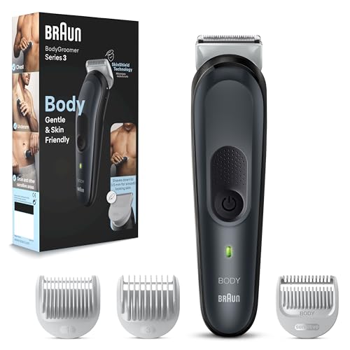 Braun Body Groomer 3 for Men, BG3340, Body Hair Trimmer with Skin...