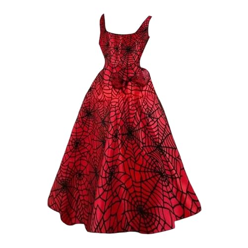 Disfraces de Halloween para mujer tipo vestido acampanado de cóctel para boda de invitada