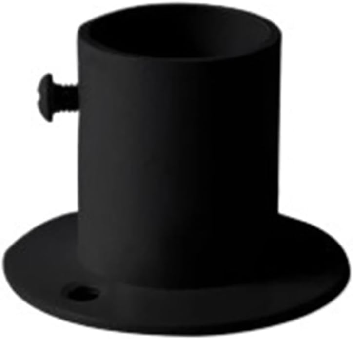 2Pcs Versatile Closet Rods Support Bracket with Screw Multi-Purpose Stainless Steel Durable Closet Tube Stands Window(1-Black for 32mm Rod)