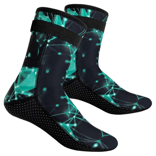 FEOYA Neoprene Scuba Socks for Men Anti Slip Beach Volleyball Sand Wetsuit Socks Beach Snorkeling Diving Water Socks Booties