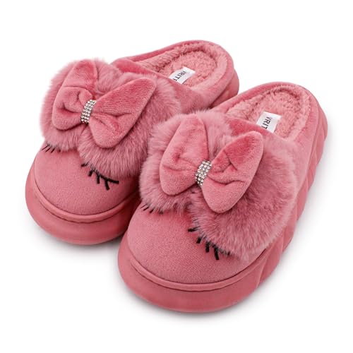 Image of VRITRAZ Women's Comfort Slip On Closed Toe Warm Winter with Cute Design print House Clog Indoor Slipper