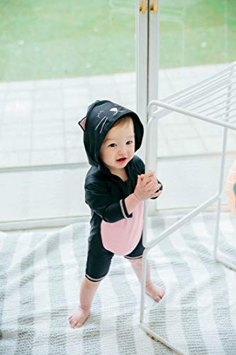 Image of VAENAIT BABY Girls One-Piece Swimsuit, UPF 50+ Long Sleeve Rash Guard, Ruffle Swimwear Infant & Toddler for 0-2 Years