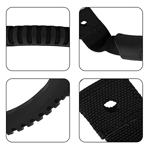 Jlnmmn 2 Stück Kajakgriffe Robust, Kajak Tragegriff, Kajak Tragegriffe Rutschfesten, Kanu Griff Ersatz, Passend Für Kajaks Koffer Motorboote Koffer Bootsgriff Ersatzzubehör Werkzeug (Schwarz)