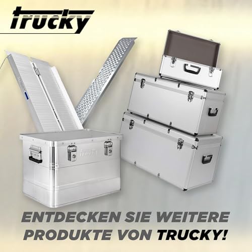 Trucky Aluminium Box mit Deckel Silber Alu Kiste Alukiste Auswahl Transportbox Metallbox Aufbewahrungsbox Boxen Abschliessbar Metallkiste