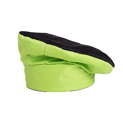 Active Chef Toque, Lime Green with Black Accent