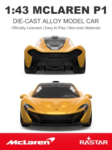 RASTAR 1:43 Modelo de coche McLaren P1 de fundición miniatura 2