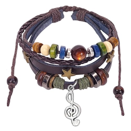 Handmade Multi-Strand Beaded Bracelet,Fairy Core Grunge Accessories,Hippie Clothes for Women Bohemian,Therian Bracelet for Men,Boho Style Clothing Girl Jewelry