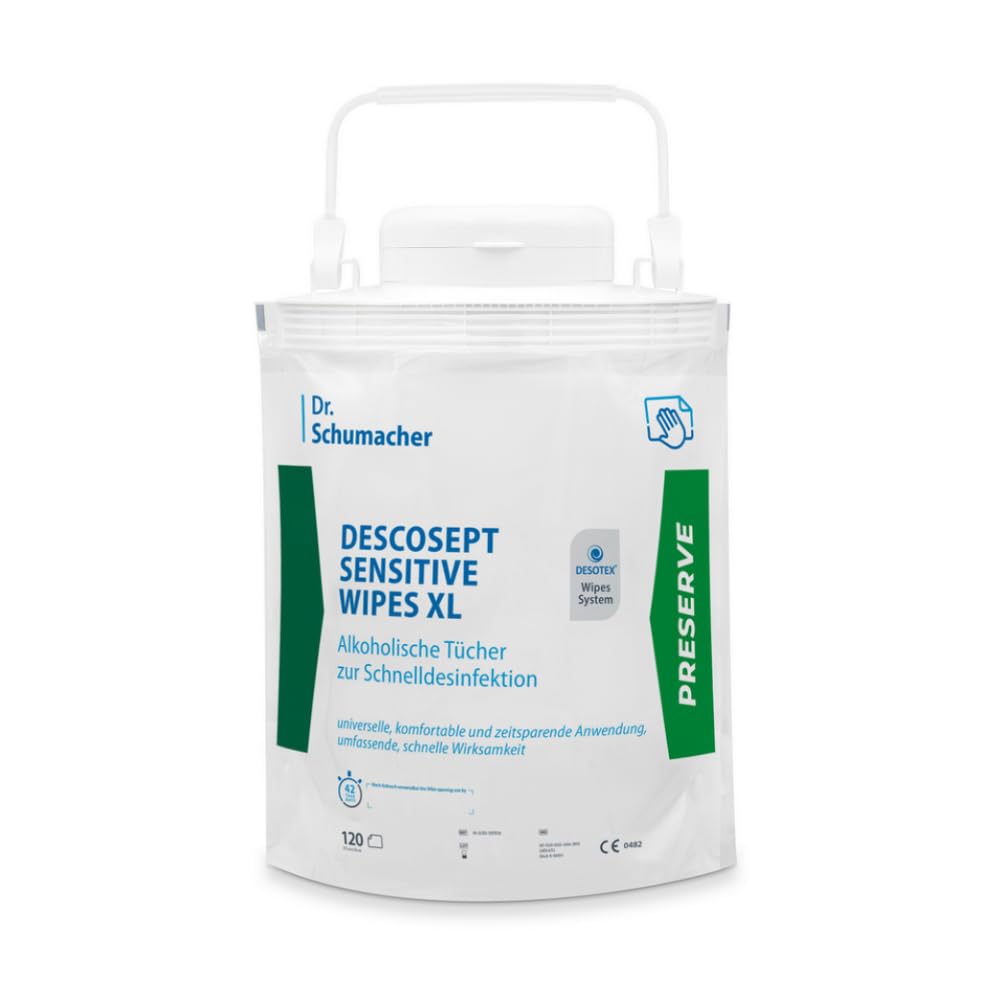 Dr. Schumacher Descosept Sensitive Wipes XL - Einweg Tuchspender | Spender (120 Tücher)