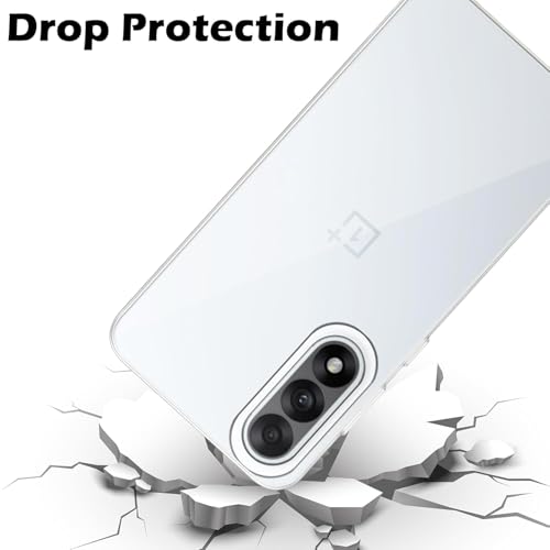 Image of JGD PRODUCTS for OnePlus Nord 5 5G Premium Transparent Hybrid Soft Slim Dust Proof Back Case Cover with Camera Protection