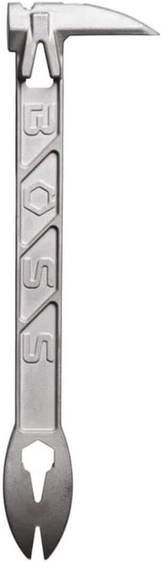 Boss Hammer 9" Boss Paw Titanium Cats Paw Nail Puller - Ideal for Roofing, Carpentry, and Construction - Multi-Angle Pry Bar, Nail Remover and Crow Bar - Made in the USA - BPTI