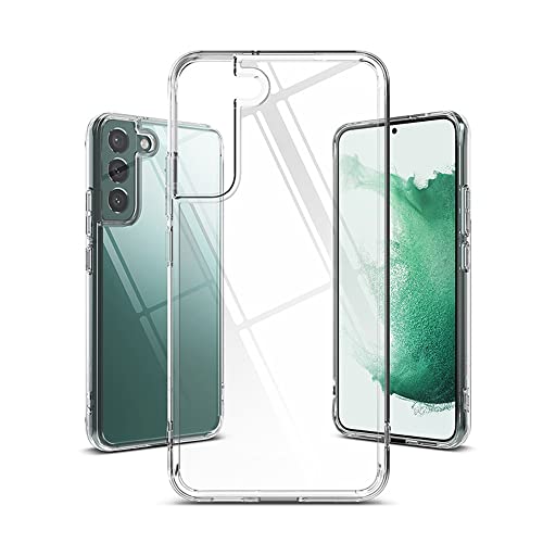WCXTY Funda para Samsung Galaxy S22/S22 Plus/S22 Ultra, Protección contra Caídas, Cubierta Delgada Y Delgada, Estuche Protector Transparente Cuerpo Completo (Color : B, Size : S22 Plus 6.55") Cover
