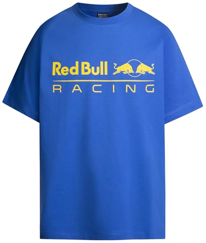 Red Bull Racing X Pepe Jeans T-Shirt avec Logo pour Homme, Bleu (Bleu électrique), M