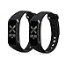 kwmobile 2x Cinturino TPU Silicone Fibbia Compatibile con Oppo Band Sport Cinturino - Cinturini 14-22 cm