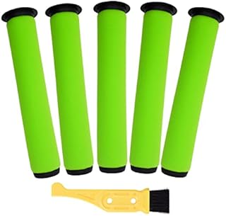 5 Packs Washable Dirt Bin Stick Filter for Gtech AirRam MK2 & Air Ram MK2 K9 Cordless Vacuum Cleaner Filters (Long-MK2 K9 Cordless Vacuum Cleaner Filters)