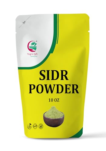Yogis Gift Sidr Leaf Powder | Organically Grown Natural Herbal Cleanser & Conditioner | Rejuvenates Hair Follicles (10 Oz)