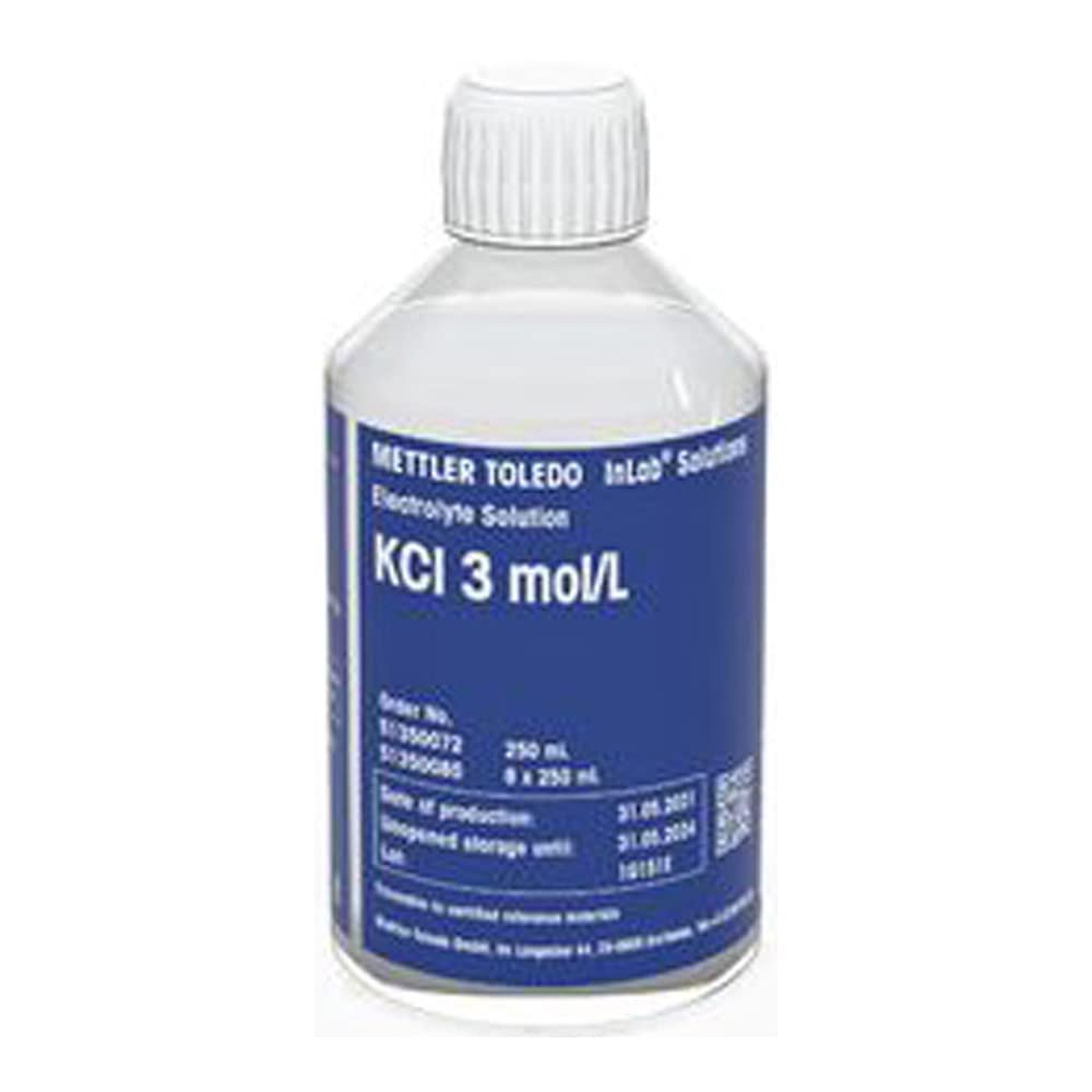 Mettler Toledo 51350072 KCl 3M Electrolyte, 250 mL Volume