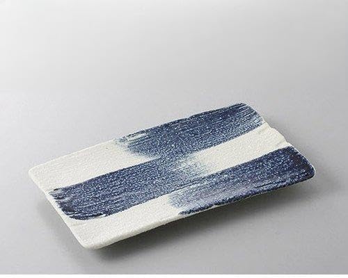 セトモノホンポ(Setomonohonpo) Set of 3, Ruri Tokusa Thick Grilled Dishes [8.5 x 5.2 x 0.8 inches (21.5 x 13.2 x 2.2 cm)] [Ryotei Ryokan Japanese Tableware Restaurant Commercial Utensils Tableware]