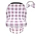 Yuehuam Housse d'allaitement avec Bandeau Bébé Housse de Siège de Voiture Auvent de Poussette pour Bébé Auvents de Siège Bébé pour Panier / Chaise Haute / Extensible (Violet)